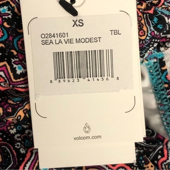 NWT - VOLCOM - Sea La Vie Modest Boho Multicolor Tribal Bikini Bottoms - Size XS - Picture 9 of 13